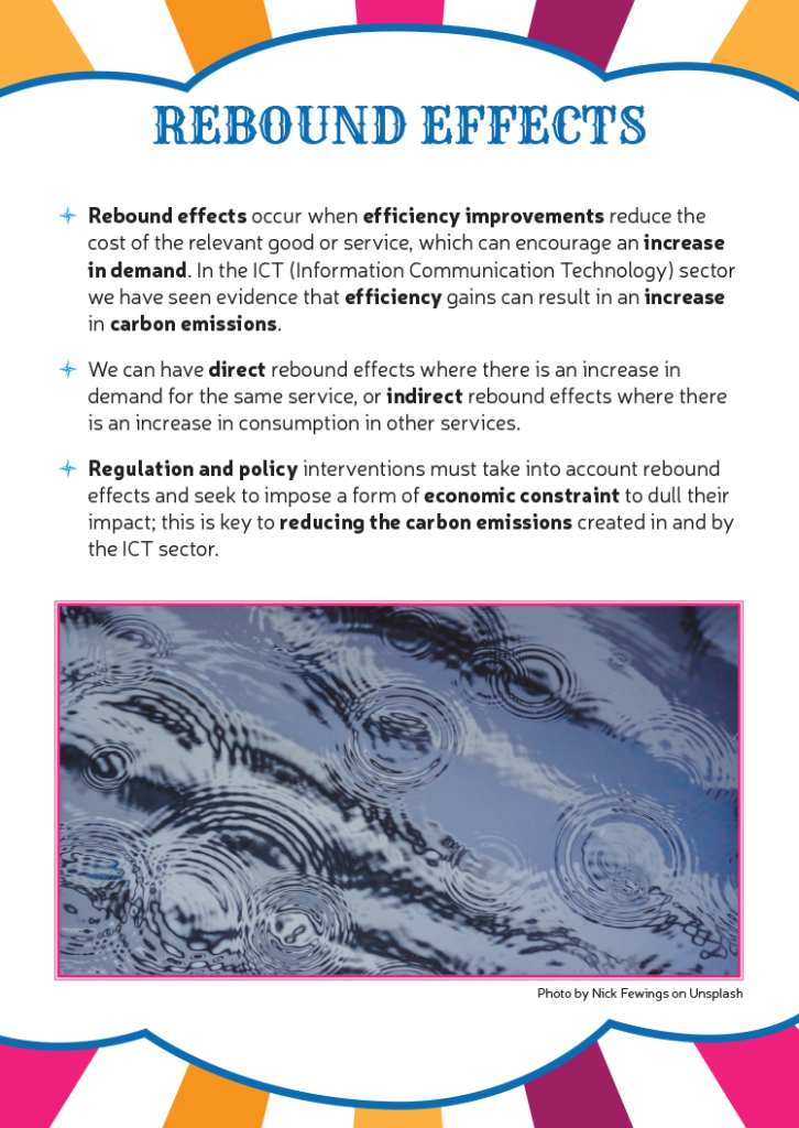 Information sheet about rebound effects